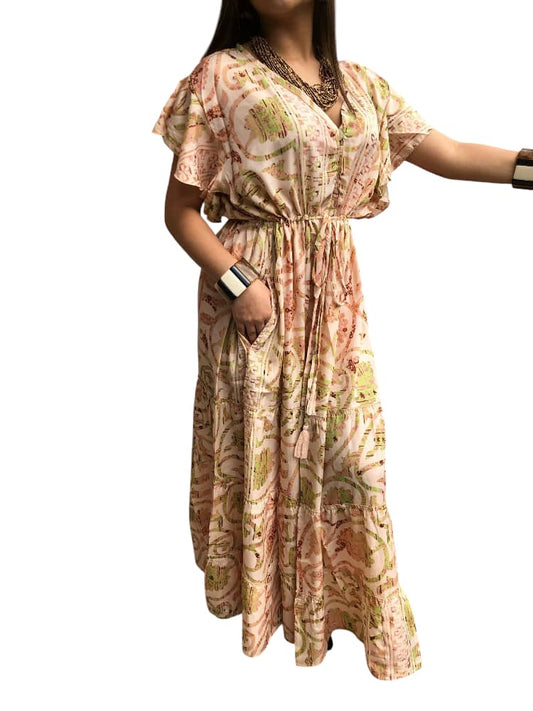 Vestido Estampado Casual de Dama