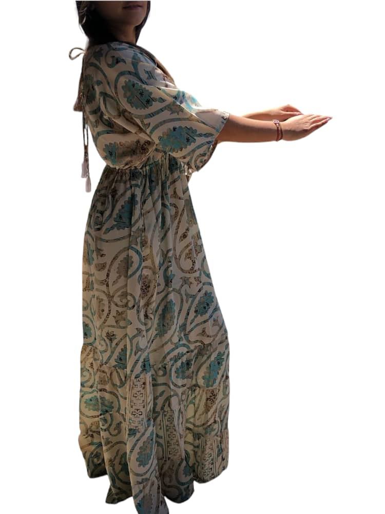 Vestido Estampado Casual de Dama