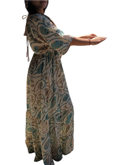 Vestido Estampado Casual de Dama