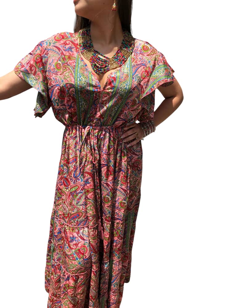 Vestido Estampado Casual de Dama
