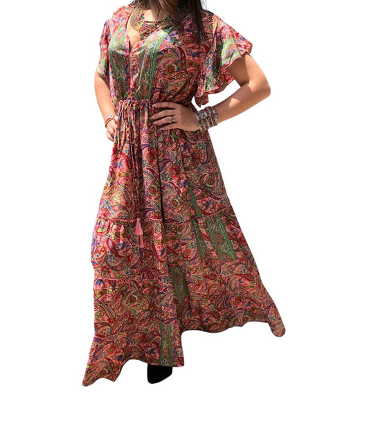 Vestido Estampado Casual de Dama