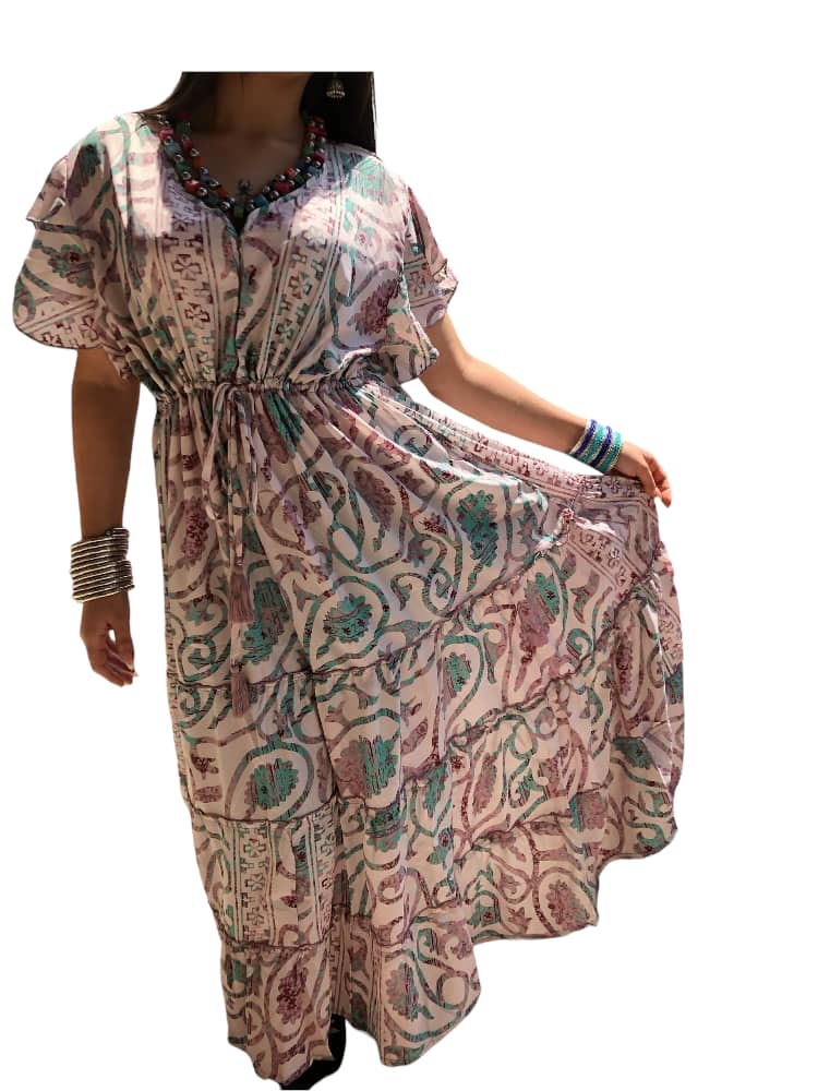 Vestido Estampado Casual de Dama