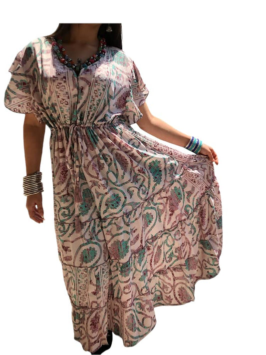 Vestido Estampado Casual de Dama