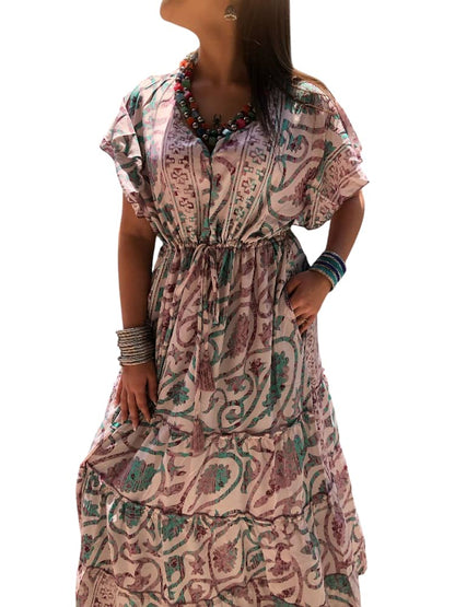 Vestido Estampado Casual de Dama