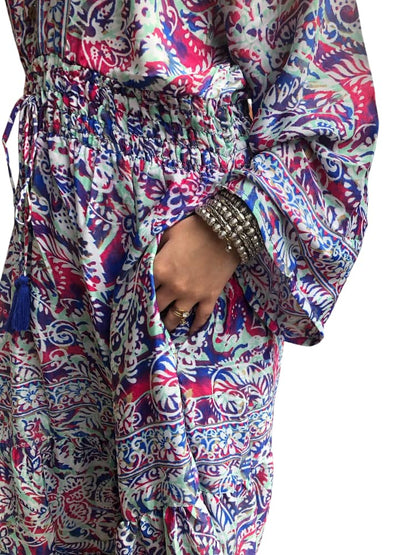 Vestido Estampado Largo Casual de Dama