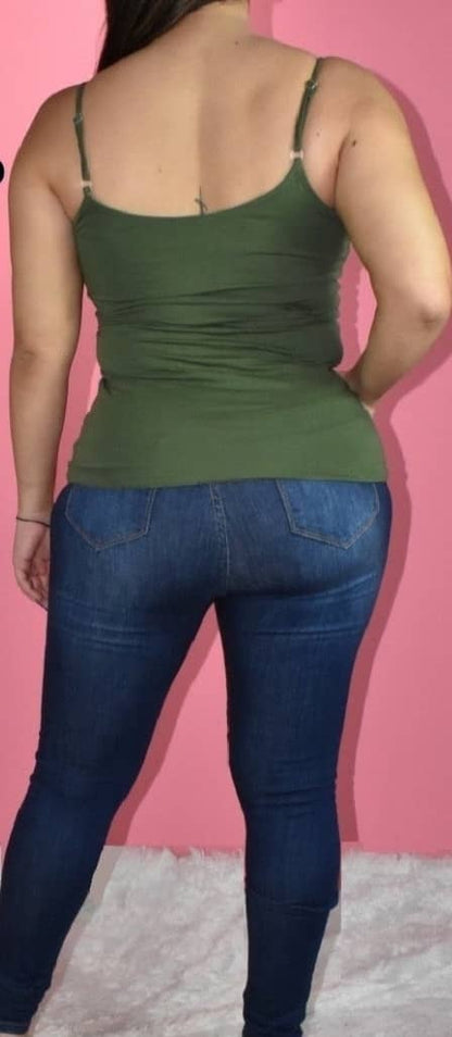 Top de Tiras Unicolor