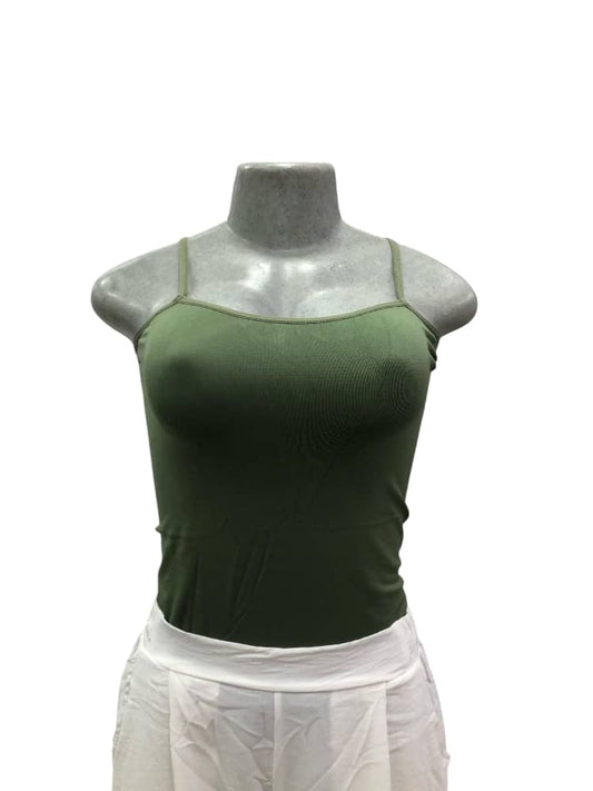 Top Basico Unicolor Verde Olivo
