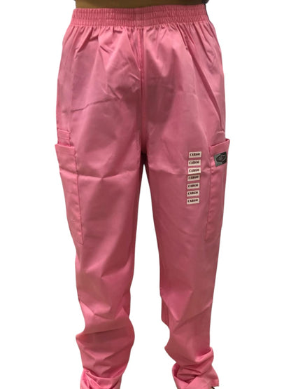 Pantalon de Uniforme Rosado tipo Cargo Unisex Landau.