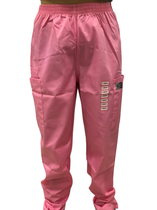Pantalon de Uniforme Rosado tipo Cargo Unisex Landau.