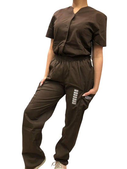 Pantalon de Uniforme Marron tipo Cargo Unisex Landau.