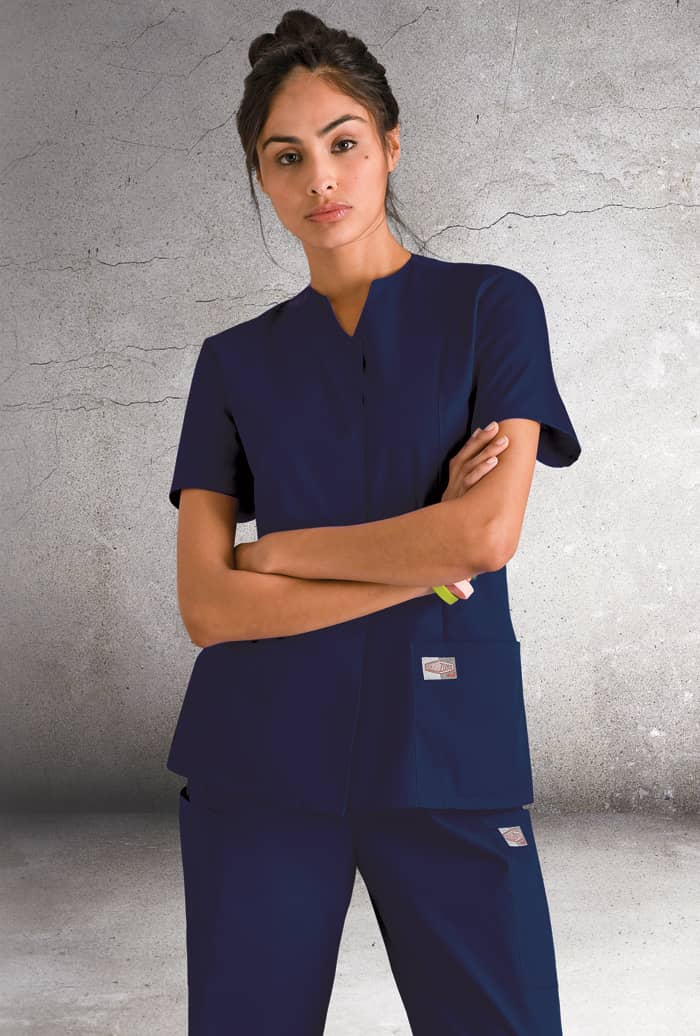 Camisa de Uniforme Azul Marino Unisex Landau.