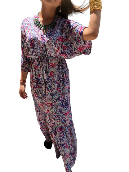 Vestido Estampado Casual de Dama