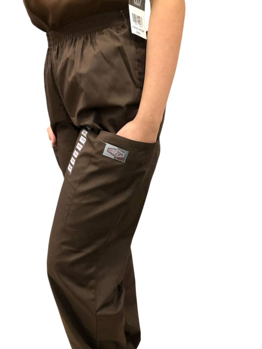 Pantalon de Uniforme Marron tipo Cargo Unisex Landau.