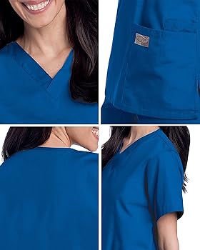 Camisa de Uniforme Azul Rey Unisex Landau.