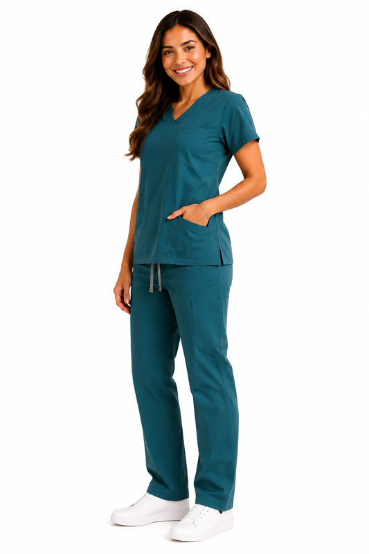 Conjunto uniforme caribbean blue(bota recta) unisex