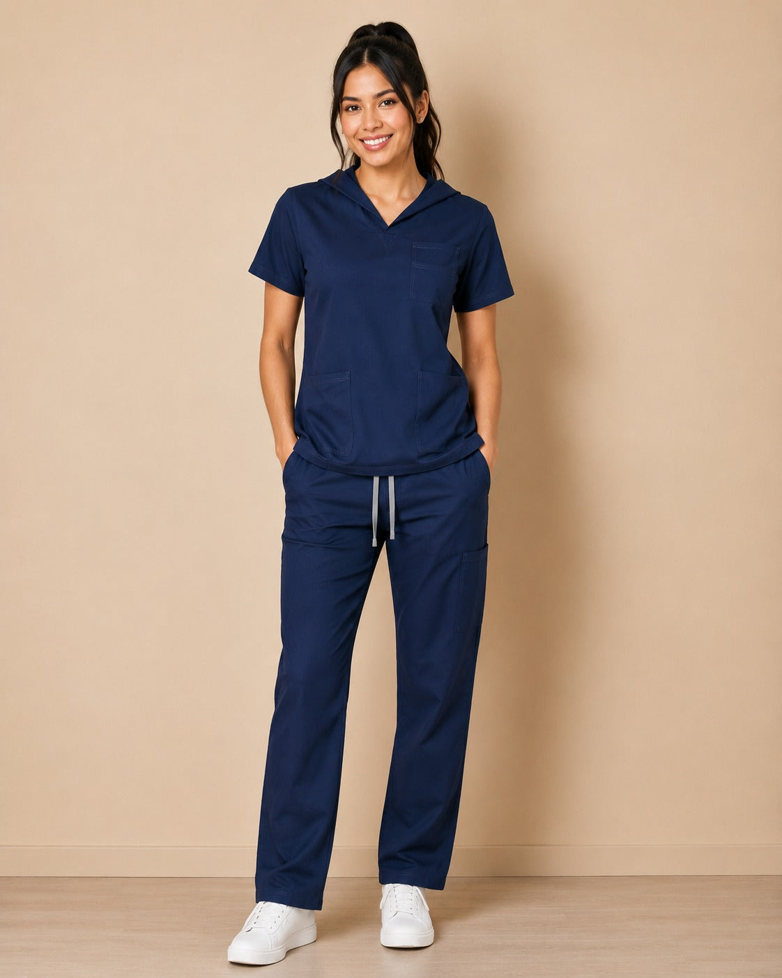 Conjunto uniforme azul marino (bota recta) unisex