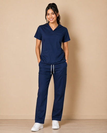 Conjunto uniforme azul marino (bota recta) unisex