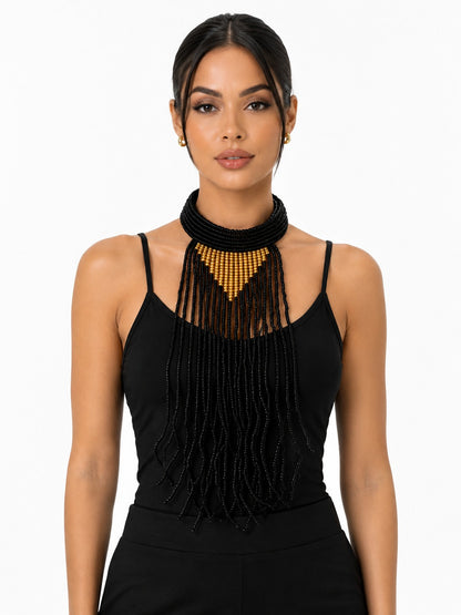 Collar dama india dorado