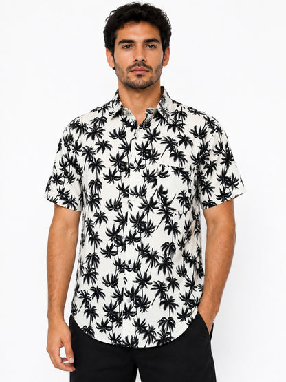 Camisa de Hombre Hawaiana de Palmeras