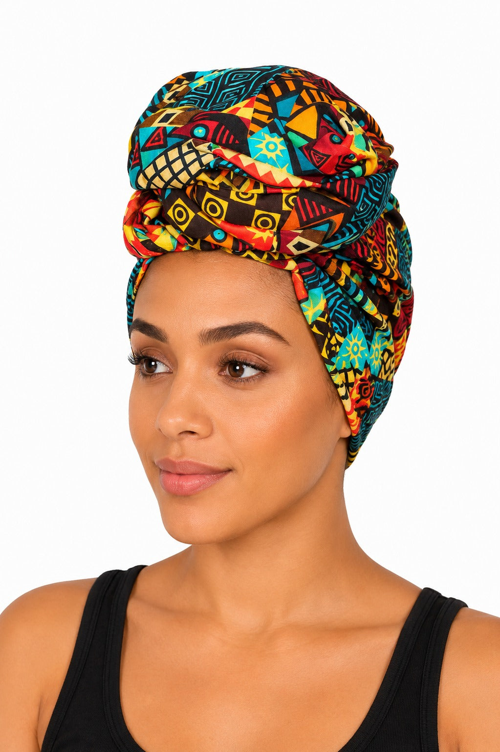 Turbante de Adulto Estampado Afrocaribeño Carnaval