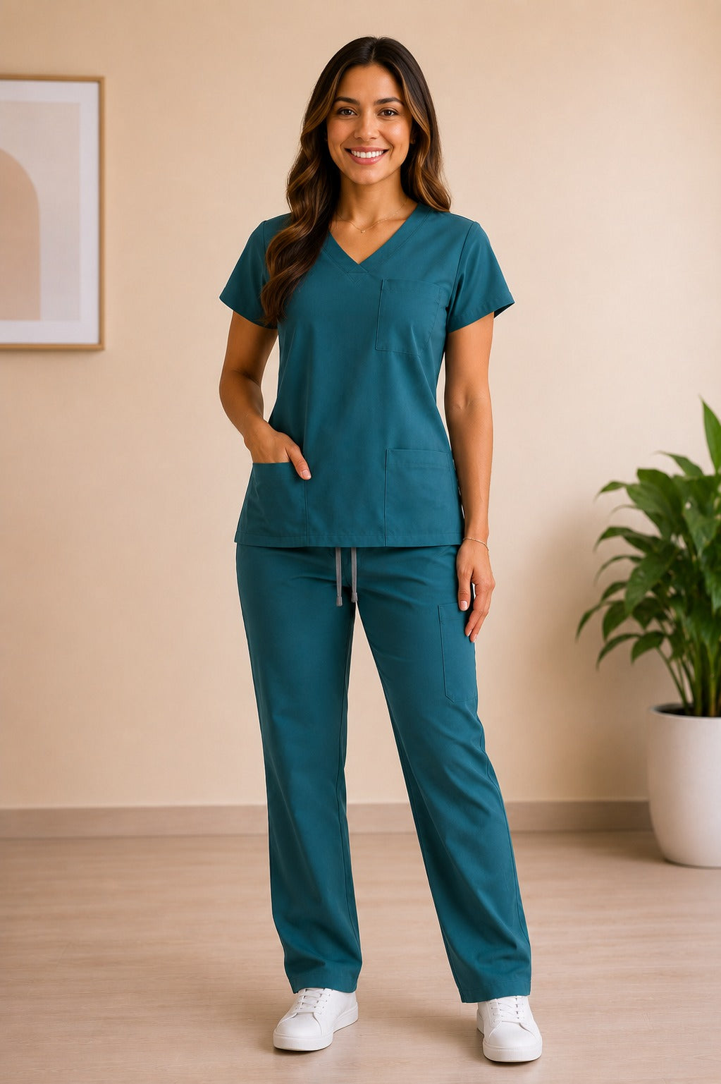 Conjunto uniforme caribbean blue(bota recta) unisex