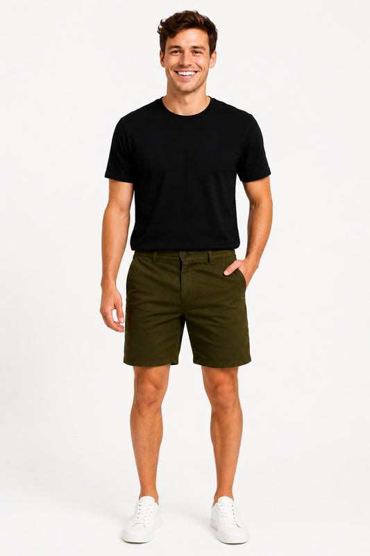 Short de Caballero Verde Olivo