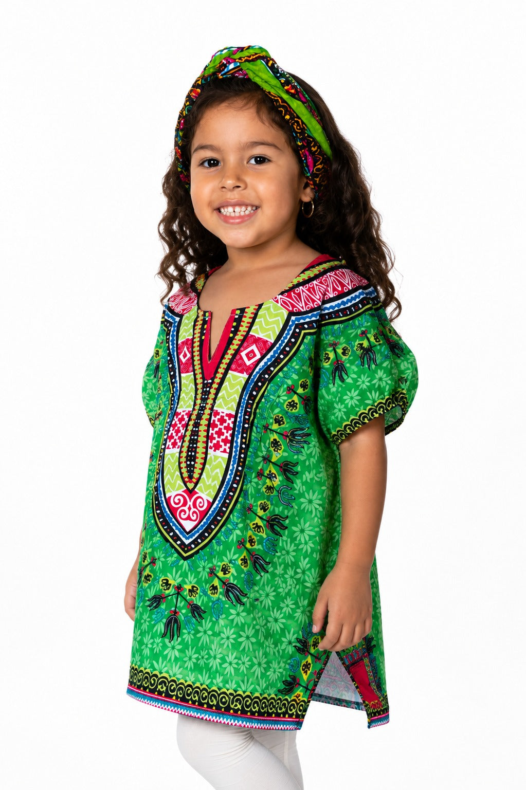 Vestido Guajira de Nina Juvenil Afrocaribeño KTK401