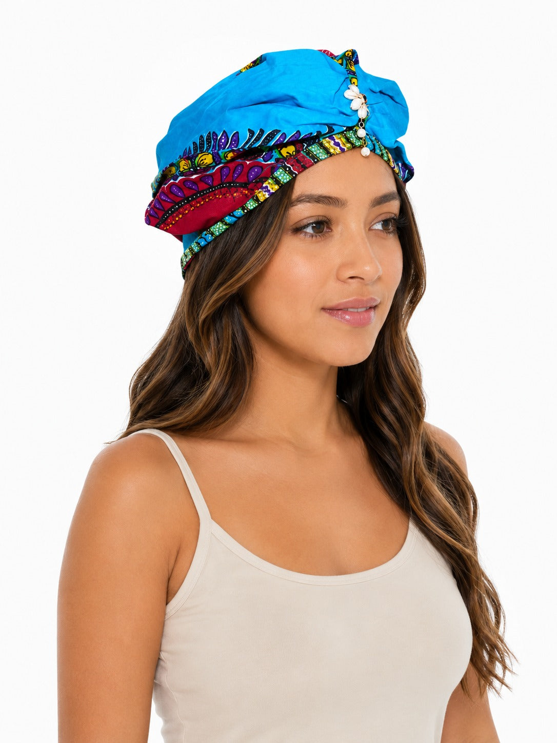 Turbante de Adulto Azul Afrocaribeño