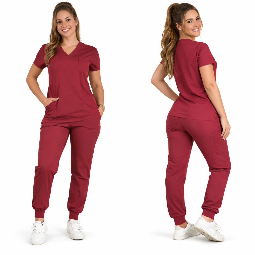 Conjunto Uniforme Vinotinto Dama