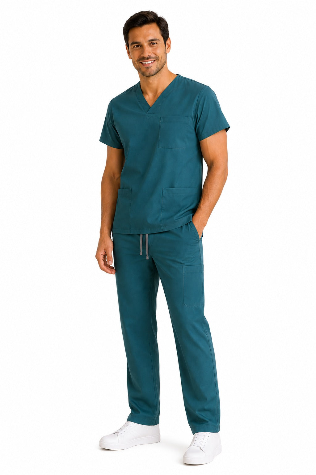 Conjunto uniforme caribbean blue(bota recta) unisex