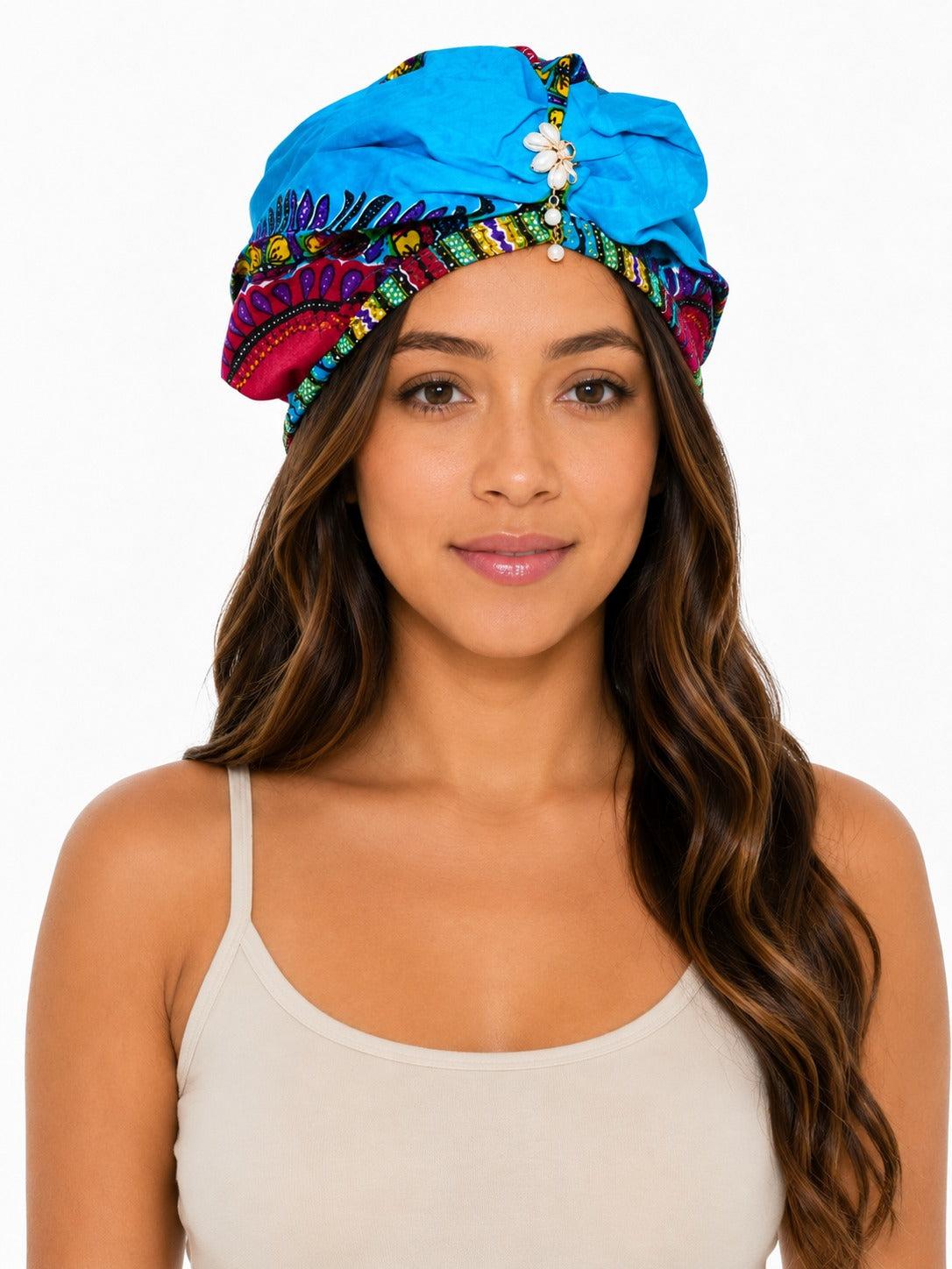 Turbante de Adulto Azul Afrocaribeño