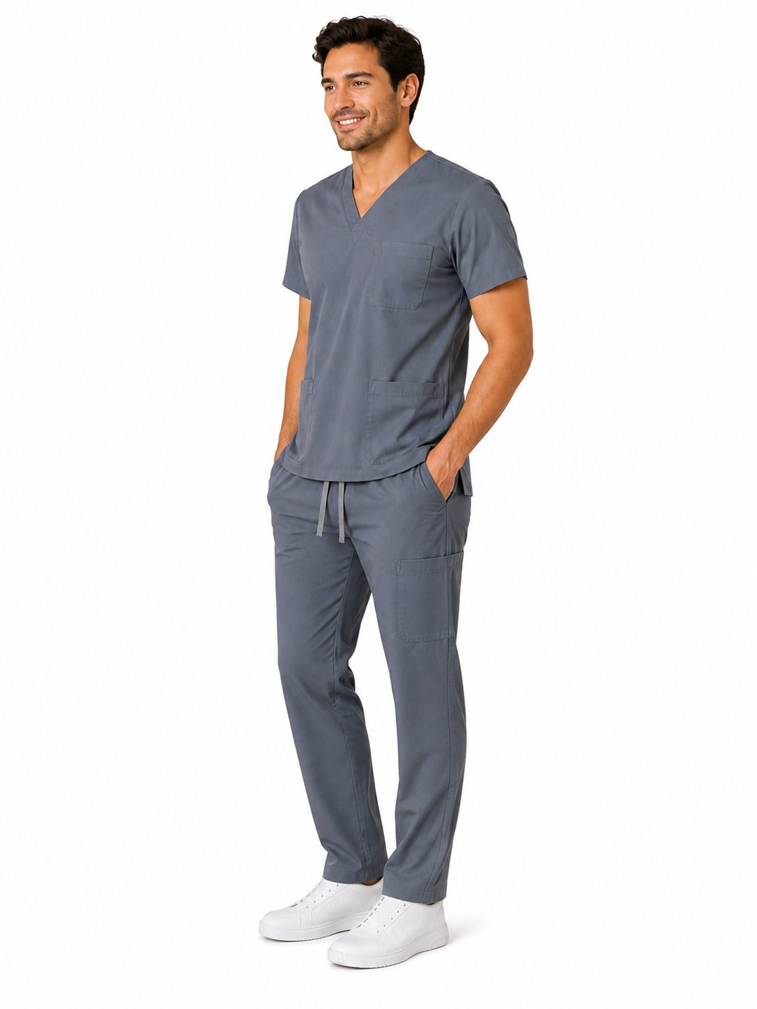 Conjunto uniformes gris (bota recta) unisex