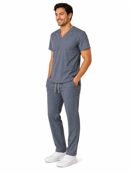 Conjunto uniformes gris (bota recta) unisex