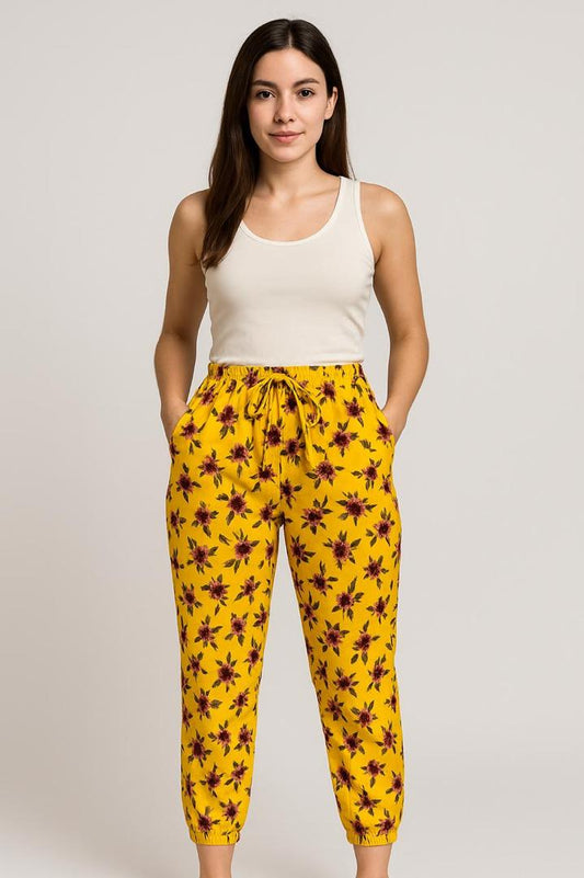 Pantalon de Dama Estampado Poliéster.