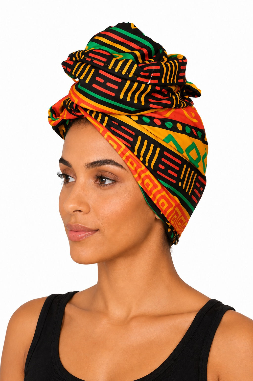 Turbante de Adulto Estampado Afrocaribeño Carnaval