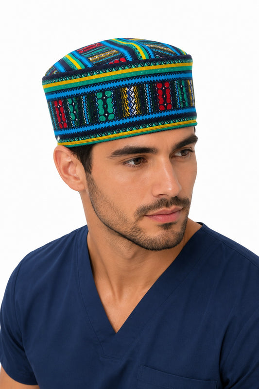 Sombrero Kufi de Adulto Sombrero Afrocaribeño Carnaval