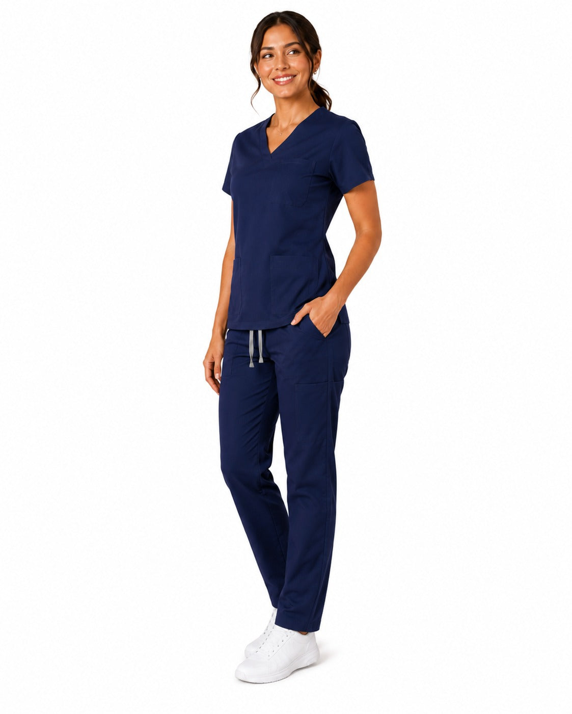 Conjunto uniforme azul marino (bota recta) unisex