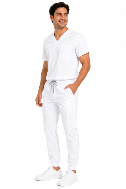 Conjunto uniforme blanco (bota recta) unisex