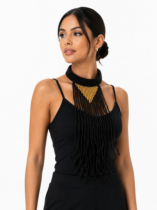 Collar dama india dorado