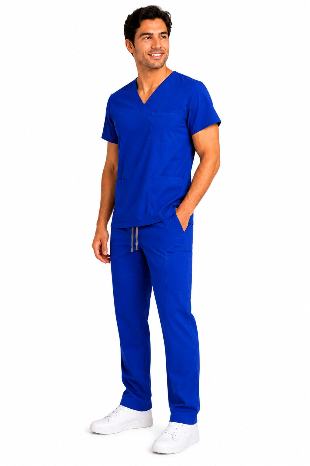 Conjunto uniforme azul rey (bota recta) unisex