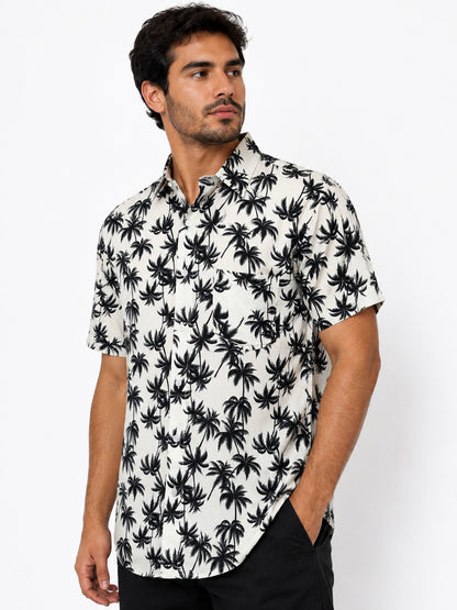 Camisa de Hombre Hawaiana de Palmeras