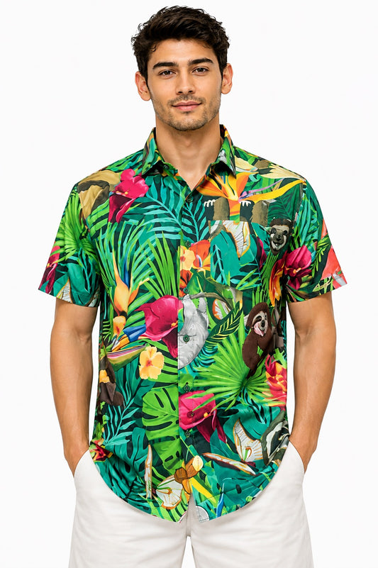 Camisa de Hombre Hawaiana
