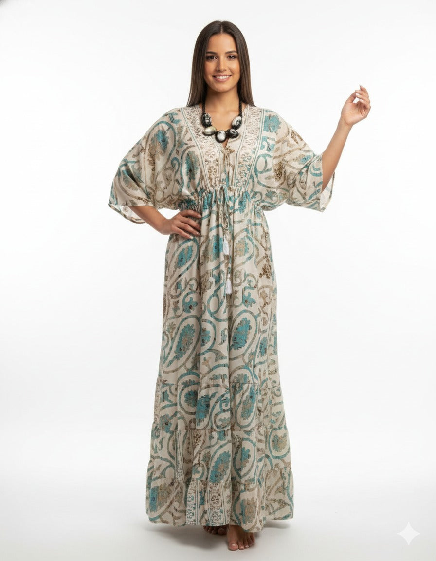 Vestido Estampado Casual de Dama
