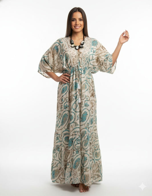 Vestido Estampado Casual de Dama