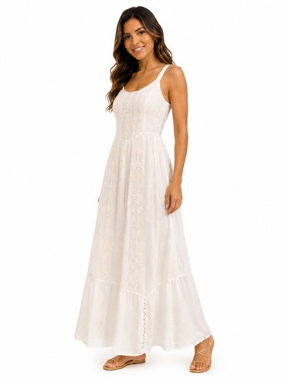 Vestido apache largo blanco