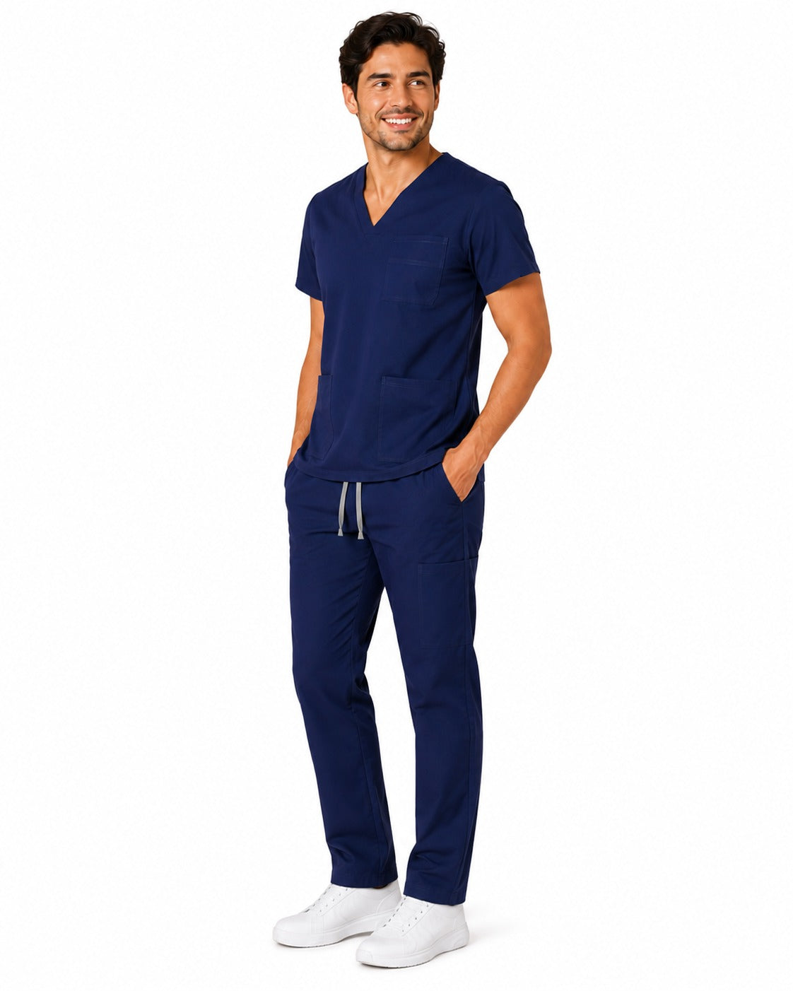 Conjunto uniforme azul marino (bota recta) unisex