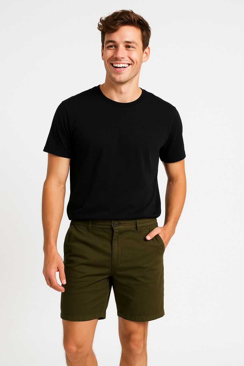 Short de Caballero Verde Olivo