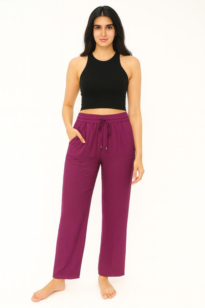Pantalon de Dama Unicolor Algodón RLP001