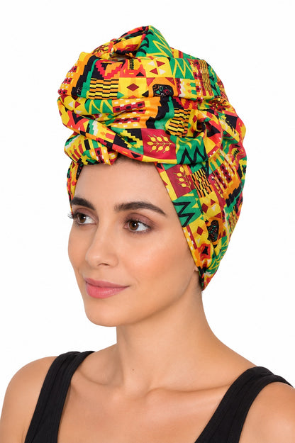 Turbante de Adulto Estampado Afrocaribeño Carnaval
