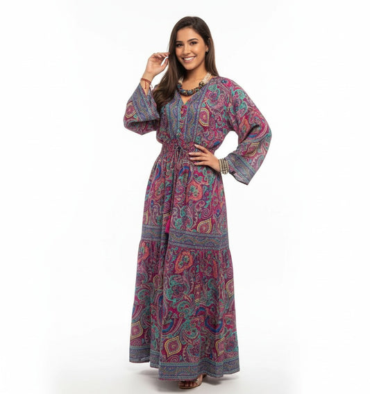 Vestido Estampado Casual de Dama